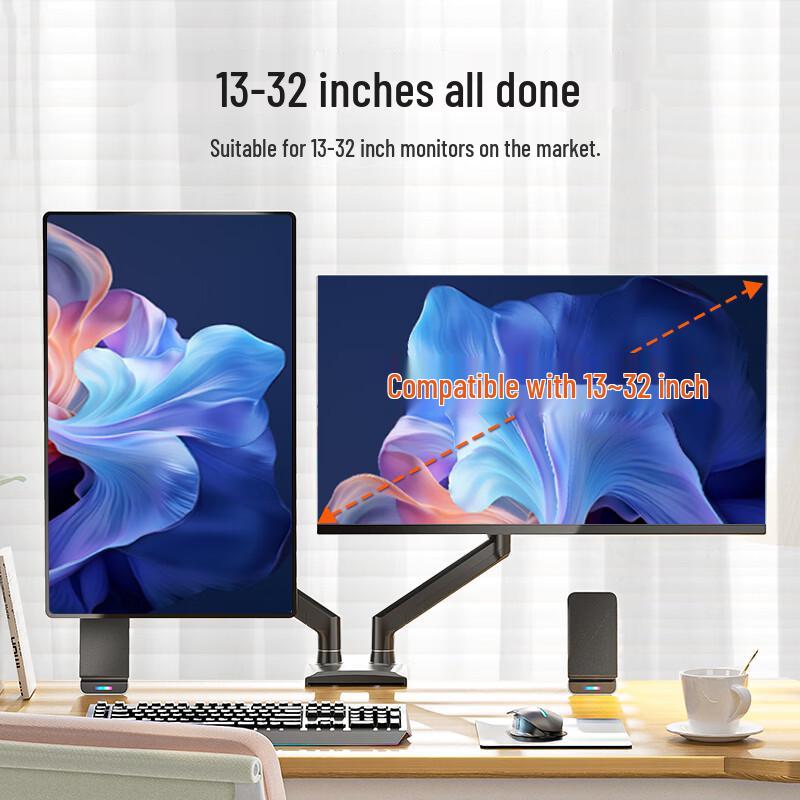 ECOLA Dual Monitor Desk Mount Stand