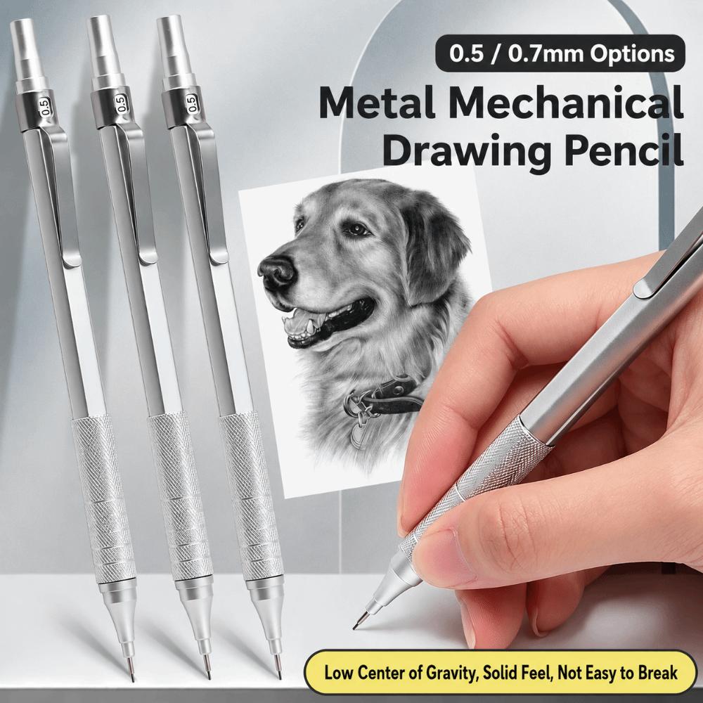 Creion mecanic 0,5/0,7 mm Metal Creion cu mină HB Portabil Creion de desenat Scriere