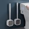 No Blind Spots Toilet Brush, Household Bathroom Wall Mounted Set, Toilet Washing Brush, Magic Tool for Cleaning Silicone Toilet Brush