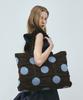 Pleatsmama Polka Dot Shopper Bag Brown