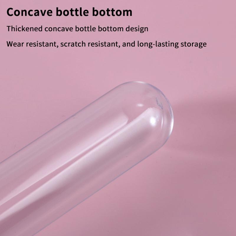 5Pcs 40Ml Transparent Mask Bath Salt Test Plastic Tube With Aluminum Cap Empty Clear Pet Cosmetic Tube