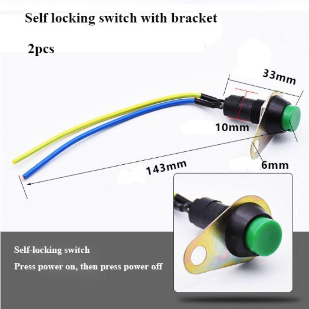 2pcs Plastic Motorcycle Modification Accessories Independent Switch  Electric Vehicle Accessories