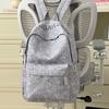 Schoolbag New Japanese Star Printed Backpack Female Student School Bag Lightweight Large Capacity Cute Plush Bear Backpack