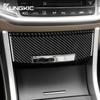 Real Soft Carbon Fiber Sticker For Honda Accord 2013 2014 2015 2016 2017 LHD Car Storage Box Panel Interior Trim Accessories