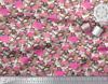 Soimoi Japan Crepe Satin Fabric Camouflage Texture & Flamingo Bird Printed Craft Fabric by the Metre 42 Inch