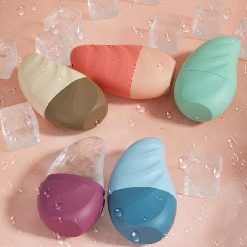 1Pcs Ice Face Roller Face Lifting Contouring Tools Mango Shape Silicone Ice Mold  Eye Facial Massager Beauty Skin Care Tools