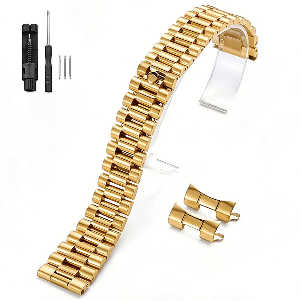 Bracciale per Orologio Massiccio di Lusso da 20 mm 21 mm 22 mm in Acciaio Inossidabile 304L con Chiusura Deployante per Orologi Rolex da Uomo e Donna Accessori