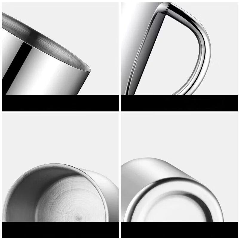Abay 304 Stainless Steel Double-Layer Mug Set