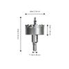 50mm Diameter Hardmetalen Gatenzaag Gesinterd Carbide Gatensnijder Boor voor Metaalplaat