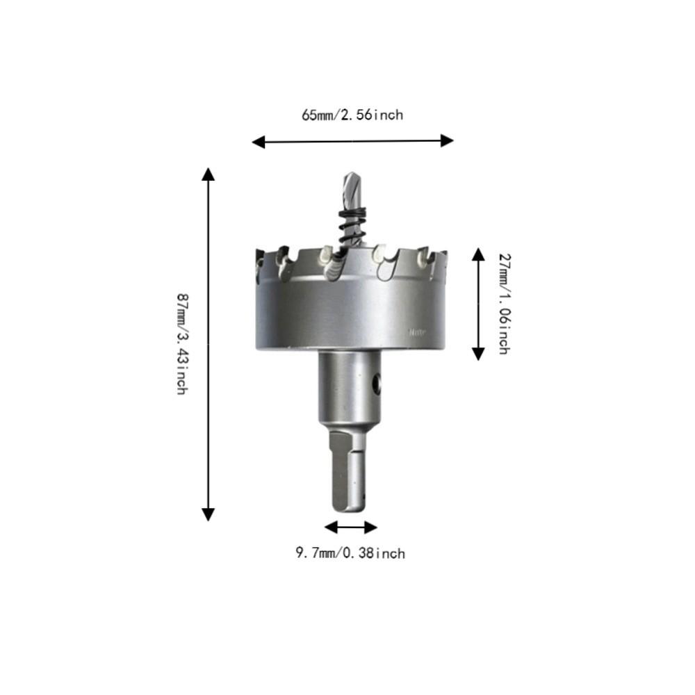 50mm Diameter Hardmetalen Gatenzaag Gesinterd Carbide Gatensnijder Boor voor Metaalplaat