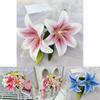 Luxuriöse Lilie 3D-gedruckte künstliche Blumen für Hochzeitsfeiern und Studiogebrauch
