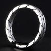 Adjustable Unisex Silver-Plated Minimalist Finger Ring Men Women Geometric Braided Design Retro Style