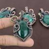 Malachite Handmade Copper Wire Wrap Jewelry Pendant 2.64" S8R62