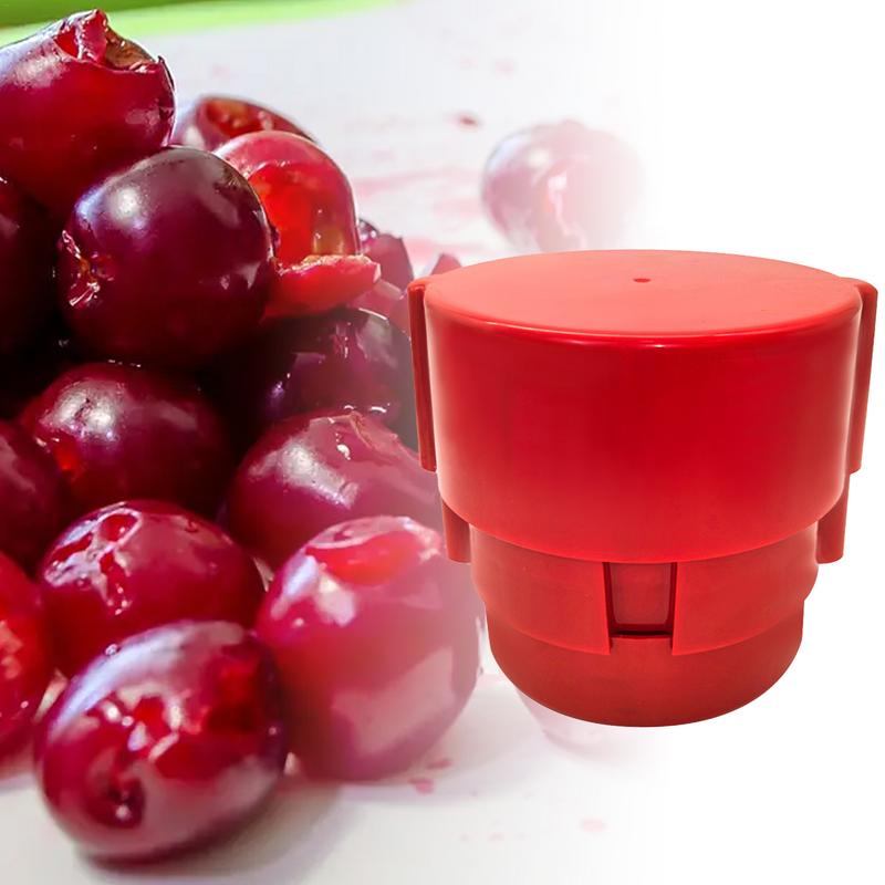 Cherry Pitter Tool Multiple Cherries 6 In 1 Portable Push-Down Cherry Pitter Corer Tool Fruit Core Remover For Home Use Chef