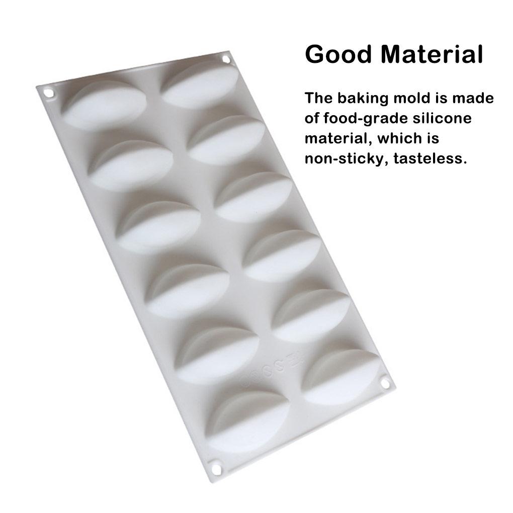 12 Cavity Mold Cake Chocolate Mousse Baking Tools Patisserie Cupcakes Making Mould for Desserts Kitchen Accessories