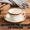 Elegant Coffee Cup with Scoop Saucer,304 Stainless Steel,Espresso Cup,Milk Mug,Cappuccino for Afternoon Tea Camping Cafeteria