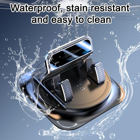 Yousheng Dashboard Car Phone Mount 360 Degrees Rotatable Phone Holder with Non-Slip Pad One-Hand Operation Parking ID Plate Holder for IPhone