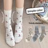 Female Spring and Autumn Small Fresh Deodorant Breathable Boneless Cotton Socks