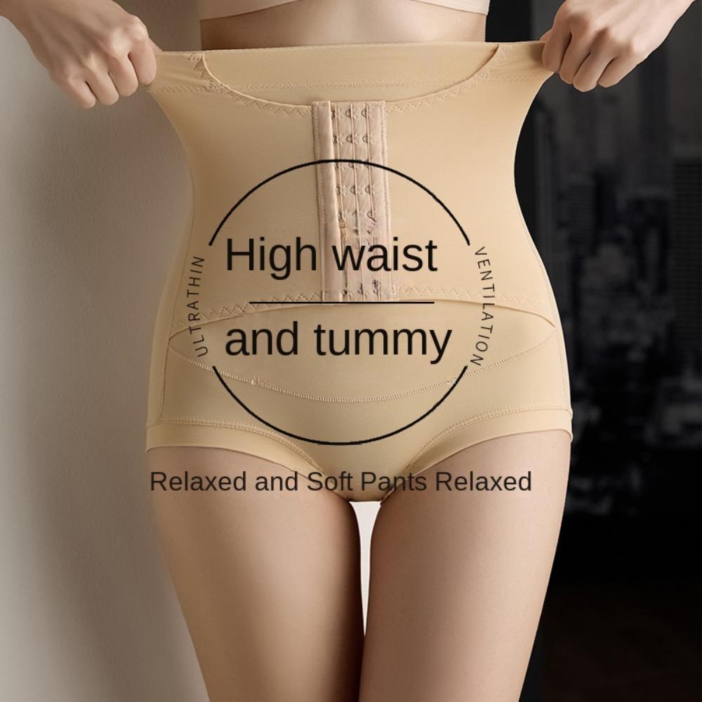 High Waist Slimming Shaping Panties Buckle Tummy Control Underwear Postpartum Body Shaper  Slimming