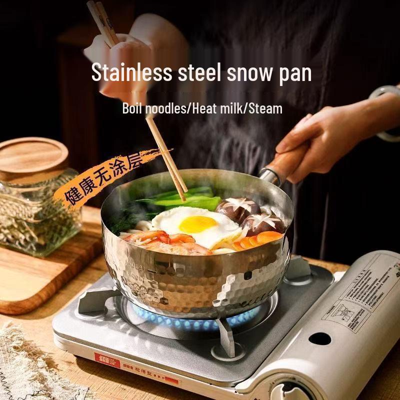Non-stick Extra-Thick Yukihira 316 Stainless Steel Pot for Baby Food, Milk, or Instant Noodles