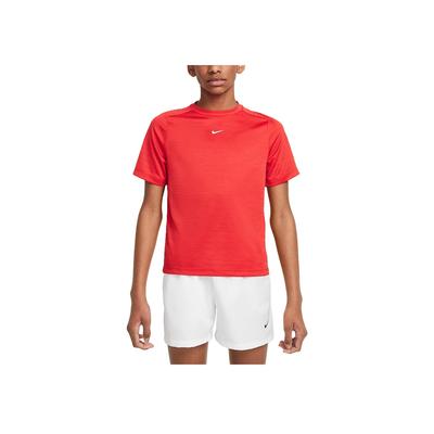 Dri-Fit T-Shirt Comfortable Fashion Versatile Casual Short Sleeve Kids Tops University-Red White HJ3771-657