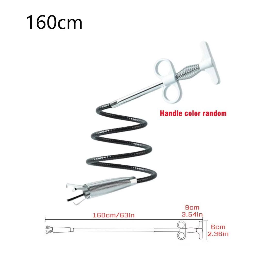 

Средство для прочистки труб против засоров 60-300 см Изогнутая труба Прочистка Сантехнический инструмент Очистка канализации 160cm