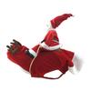 Christmas Santa Dog Costume Pet Clothes Santa Claus Riding Outfit Party Pet Puppy Cosplay Costumes