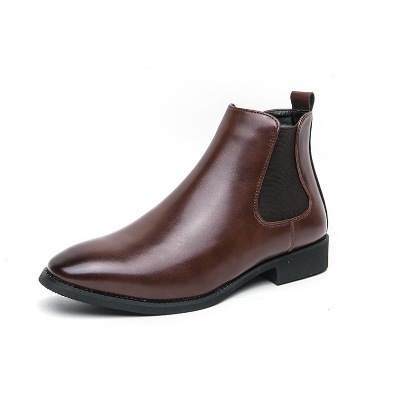 Men s Plus Size High-Top Pointed Toe Chelsea Boots - British Style, Autumn/Winter 2025 Collection 44