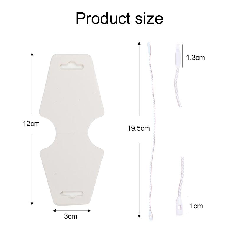 100pcs/lot Foldable Display Cards with Rope Kraft Paper Bracelet Necklace Retail Cardboard Packaging Tags for DIY Jewelry TMZ