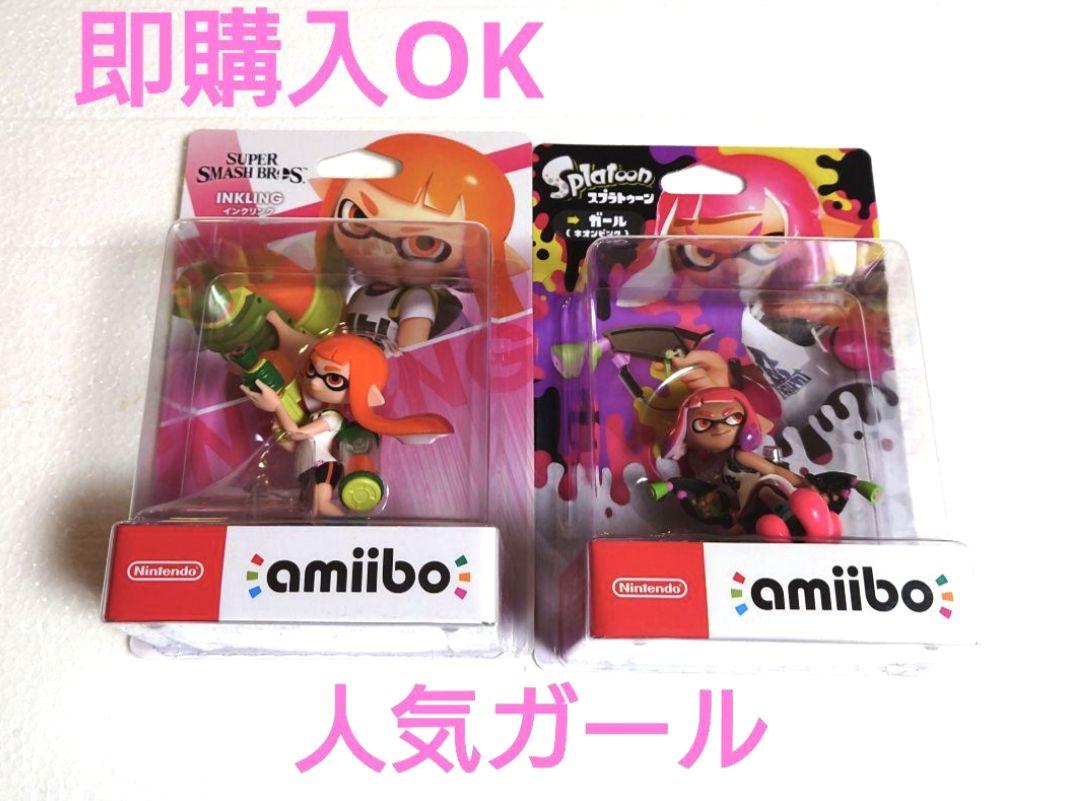 

[USED] Splatoon amiibo Girl Neon Pink Inkling Orange
