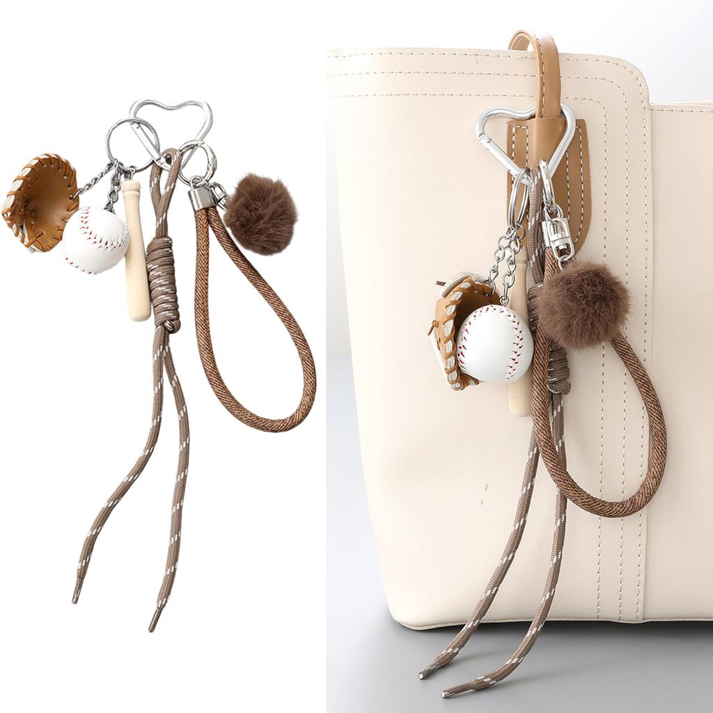 Bag Pendant Charm Braided Rope Keychain Bag Charms for Purse Handbags Bag Accessories Car Key Charm for Women Men Gifts