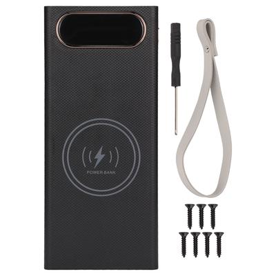 L16 QC 22.5W+15W Wireless Charging Battery Case 16x18650 Battery Box DIY Power Bank for Mobile