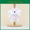 Dog Plush Bowknot Keychain Toy Pendant Stuffed Doll Cartoon Decorations Bag