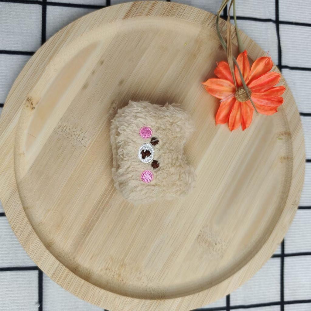 New Teddy Hairy Bear Plush Toys Small Bag Accessories Blush Bear Doll Gifts