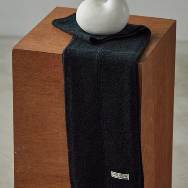 

ANA MAISON Deep forest Premium Cashmere daily muffler [KMM-DforestNavy] Deep Forest