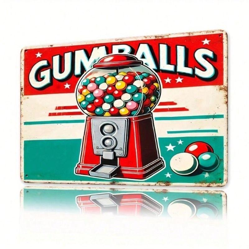 

Vintage Gum Advertising Metal Poster Bar Garage Wall Decor