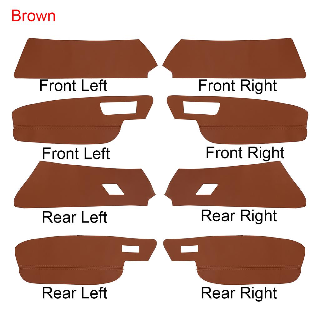 8PCS LHD Front Rear Armrest Cover For VW Golf 7 MK7 2014 2015 2016 2017 2018 Car Door Panel Armrest Cover Sticker Trim