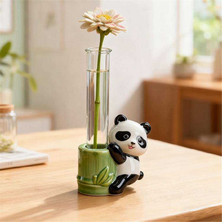 Animal Themed Silicone Vase Mold For Hydroponic Gardening Reusable Craft Tool With Acrylic Test Tubes  Creative Decoration