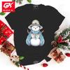Fuuny Christmas SnowUnisex Letter Printed Cotton T Shirt Unisex Unisexs and WomenS Fashion Short Sleeve Christmas SnowUnisex Casual Tees