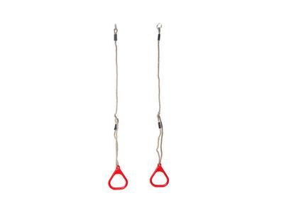 Plastic Triangle Hoops Red