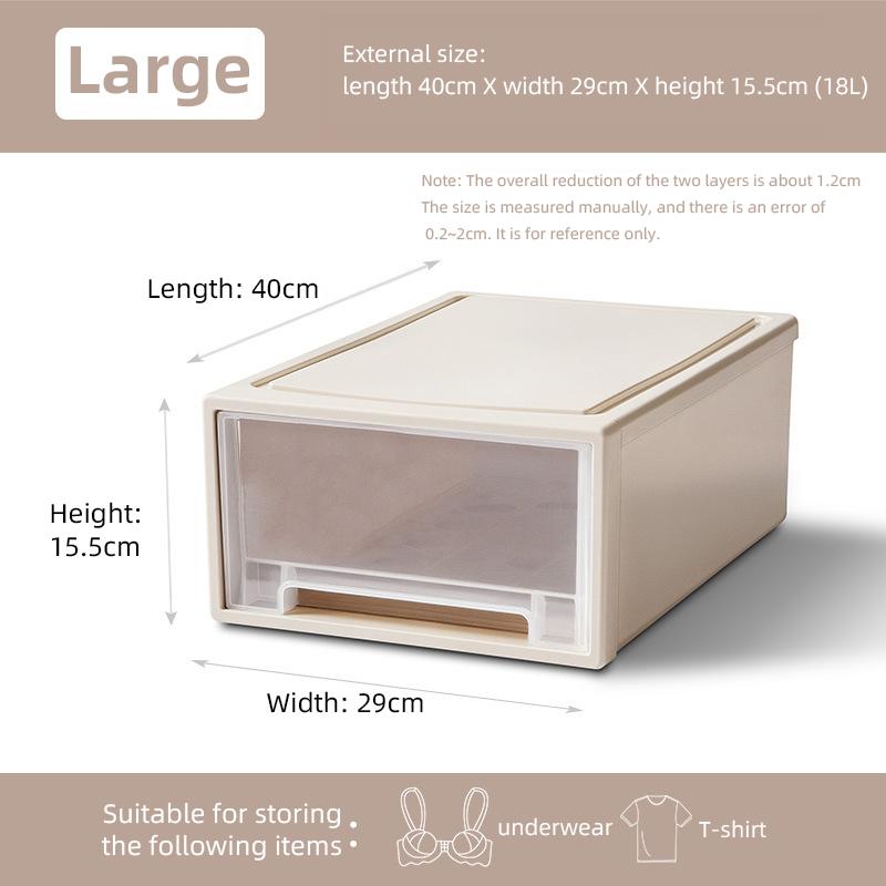 Kunststoff Schrankorganizer und Aufbewahrung Haushalts Schubladen Aufbewahrungsboxen mit Deckel Schreibtisch Aufbewahrungsbox Für Kleidung, Unterwäsche, Socken