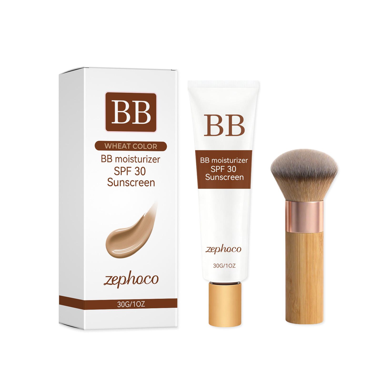Zephoco Moisturizing Sunscreen BB Cream (Wheat Color) Soft, Clear, Delicate, Concealer, Soft Fog, Natural Base Makeup