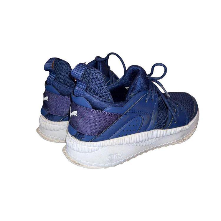 Puma Tsugi Blaze Comfortable Versatile Mid-Top Lifestyle Casual Shoes Women Casual Shoes Blue 363954-02