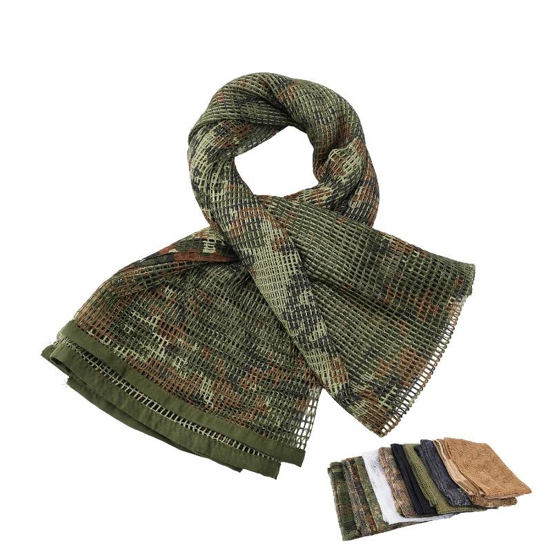 Multifunctional Long Breathable Tactical Sniper Camouflage Outdoor Neck Scarf