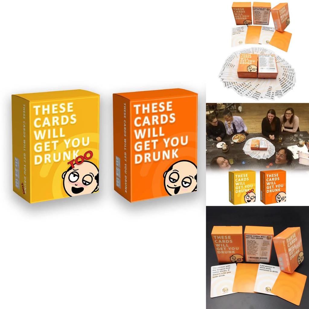 Hilarantes Cartas de Juego de Fiesta Tú Ríes Tú Bebes Para Familiares y Amigos Diversión