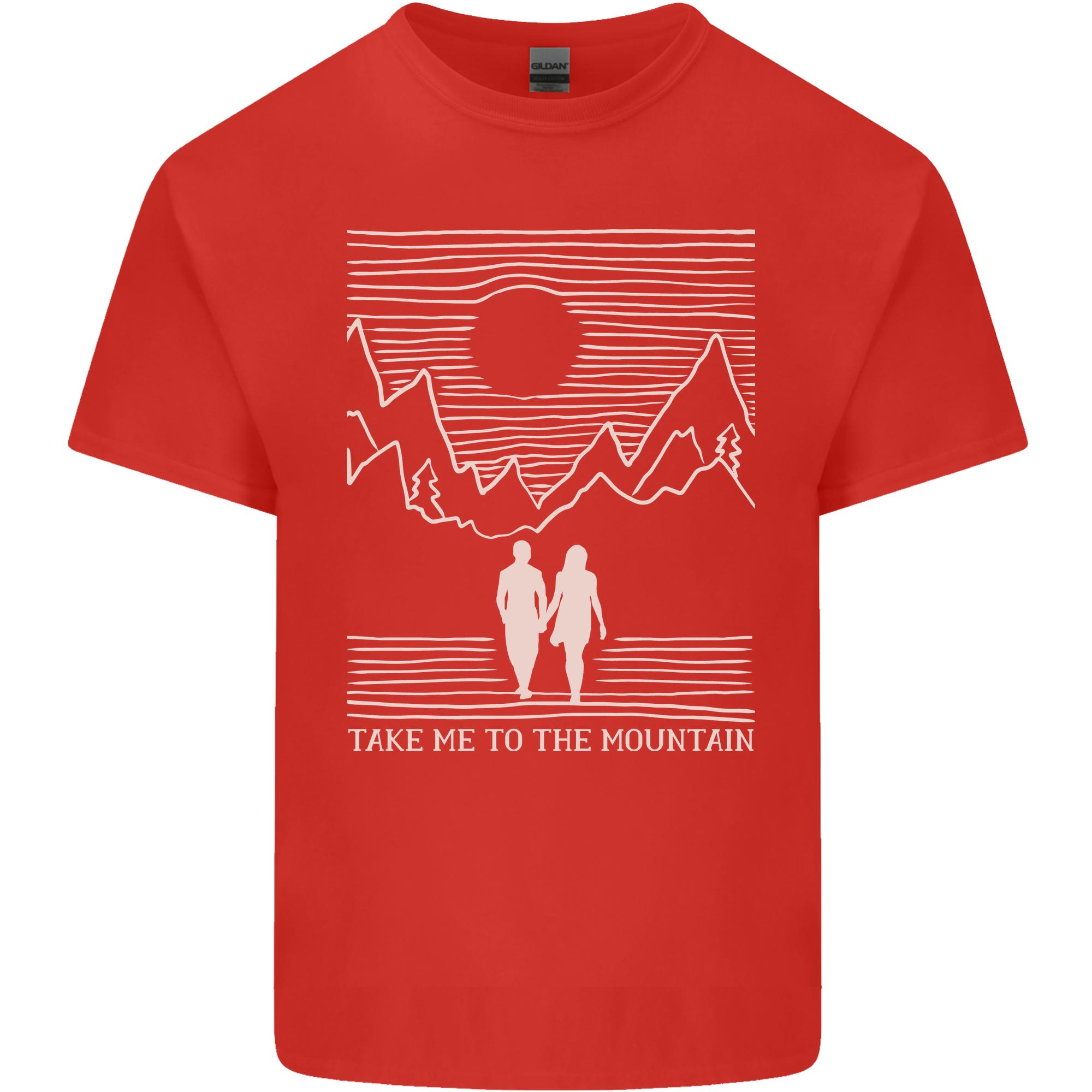 Take Me to the Mountains Trekking Hiking Unisexs Light Cotton TShirt S
