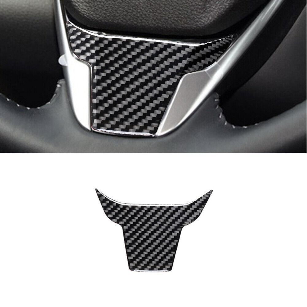 Carbon Fiber Interior Steering Wheel Lower Cover Trim For Honda CR-V 2017-