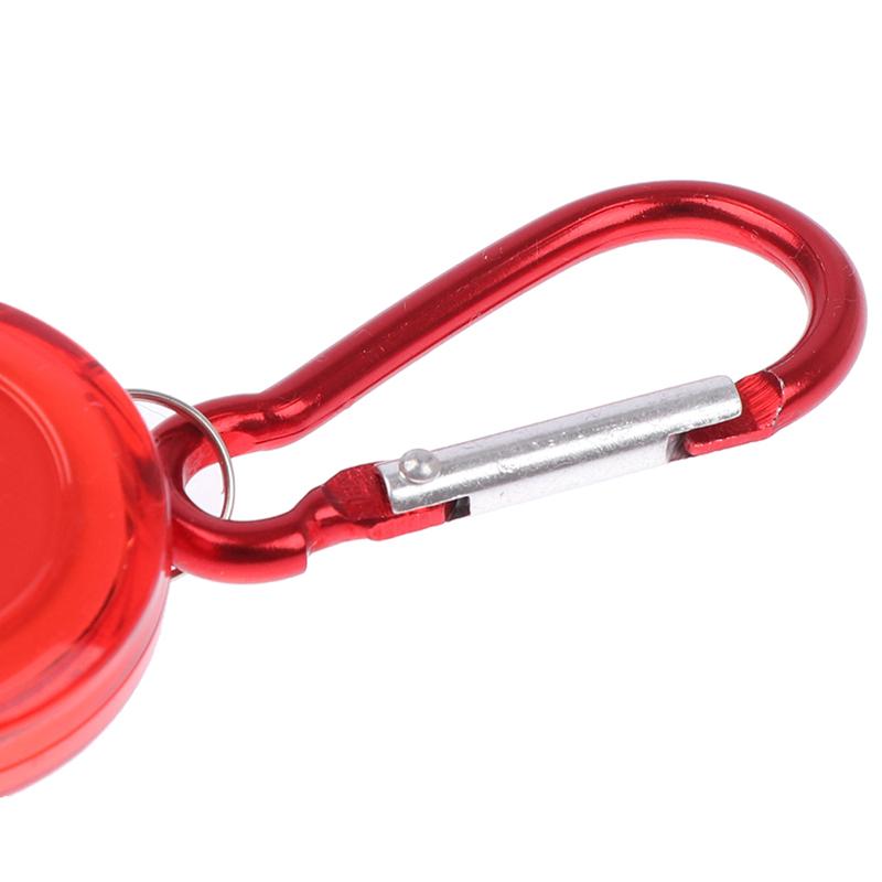 1шт выдвижной брелок для ключей карабин ски-пасс владелец телескопический брелок чёрный — фото 12