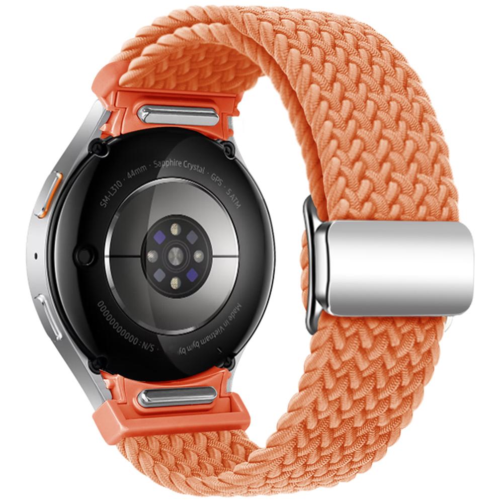For Samsung Galaxy Watch FE 40mm/Watch7/6/6 Classic/5/5 Active/5 Pro/4/4 Classic/4 Active Braided Watch Band Magnetic Strap