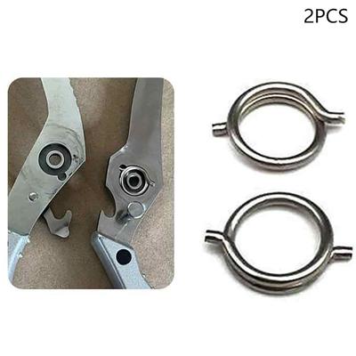 2 Stück Hühnerknochenschere Zubehör Federdrahtdurchmesser 1,8 mm Außendurchmesser 15 mm Vernickelter Stahl Torsionsfeder